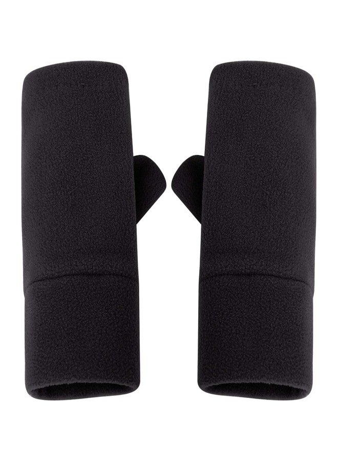 RUIXIB Women Men Fleece Fingerless Gloves Winter Warm Half Finger Gloves Half Mitten - Image 2